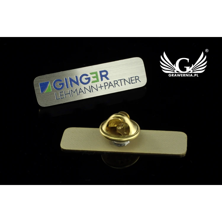 Pinsy metalowe z Twoim logo - wym. 46,7x10mm - druk UV - PS025
