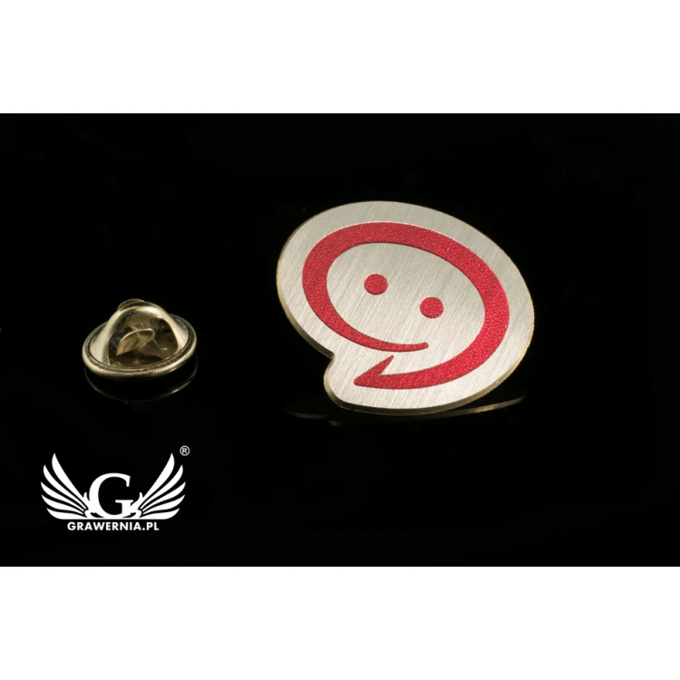 Pinsy metalowe z Twoim logo - wym. 26x23mm - druk UV - PS027