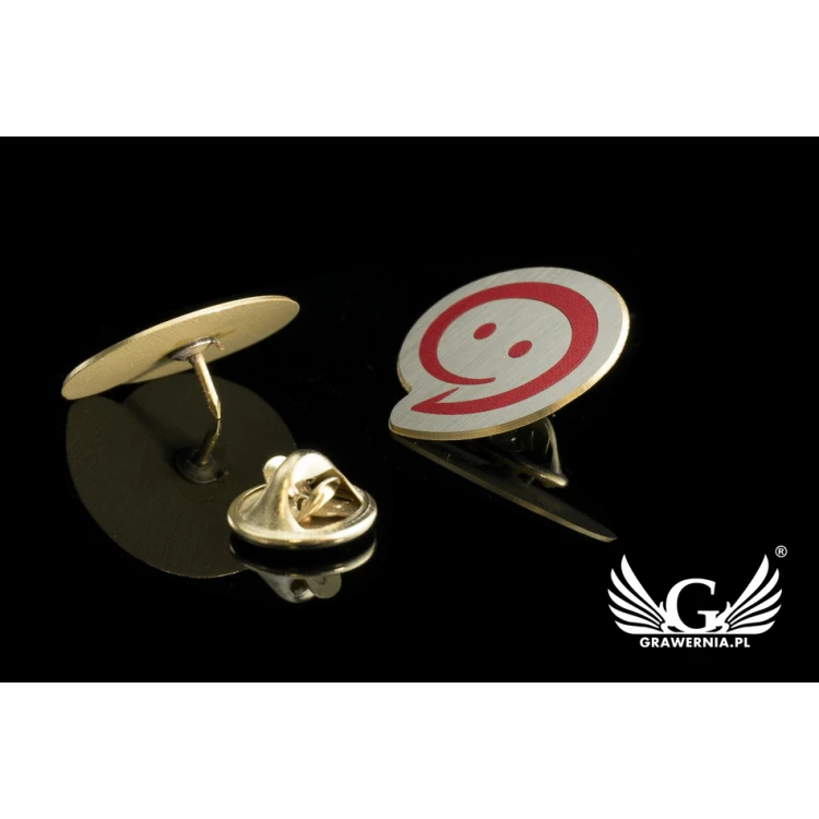 Pinsy metalowe z Twoim logo - wym. 26x23mm - druk UV - PS027