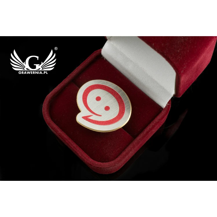 Pinsy metalowe z Twoim logo - wym. 26x23mm - druk UV - PS027