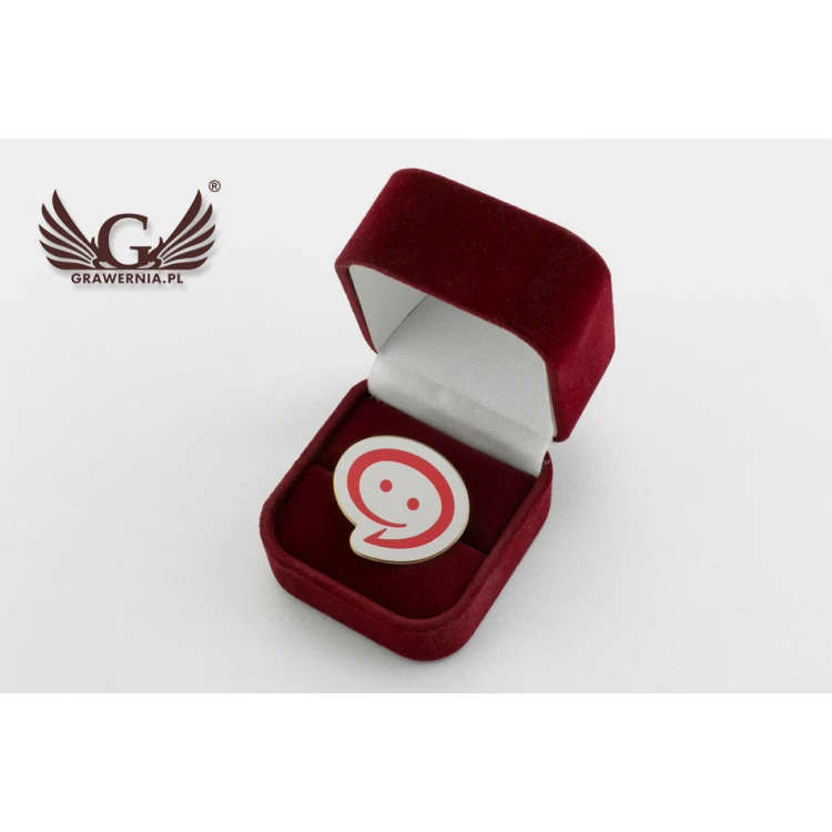 Pinsy metalowe z Twoim logo - wym. 26x23mm - druk UV - PS027