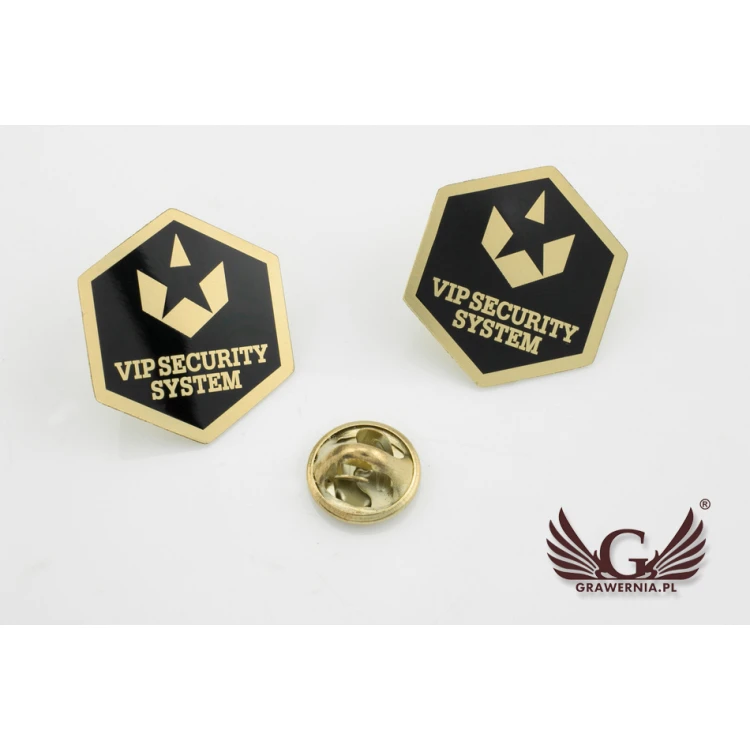Pinsy metalowe z Twoim logo - wymiary: 22x25mm - PS028