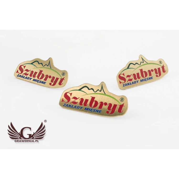 Pinsy metalowe z Twoim logo - wymiary: 32x15,5mm - grawer lub druk UV - PS029