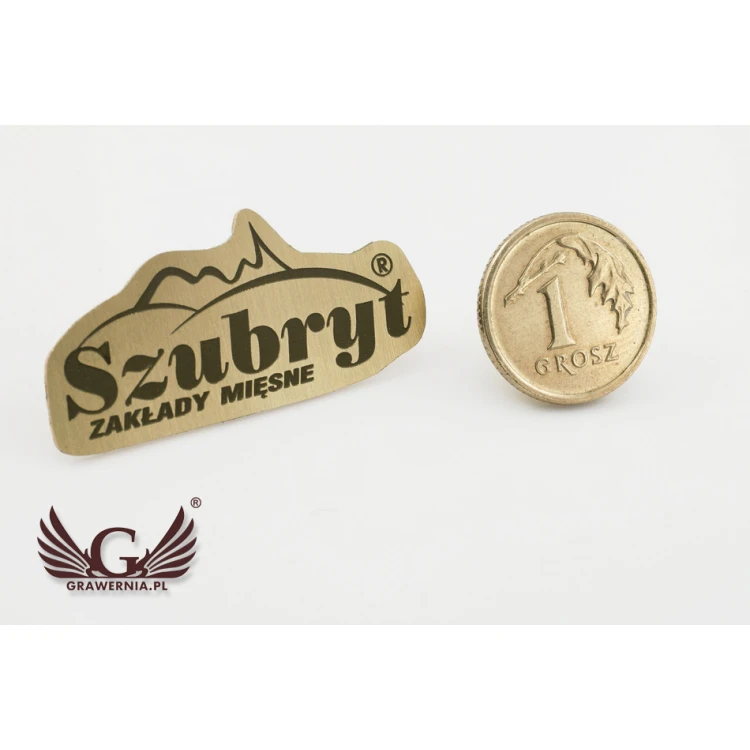 Pinsy metalowe z Twoim logo - wymiary: 32x15,5mm - grawer lub druk UV - PS029