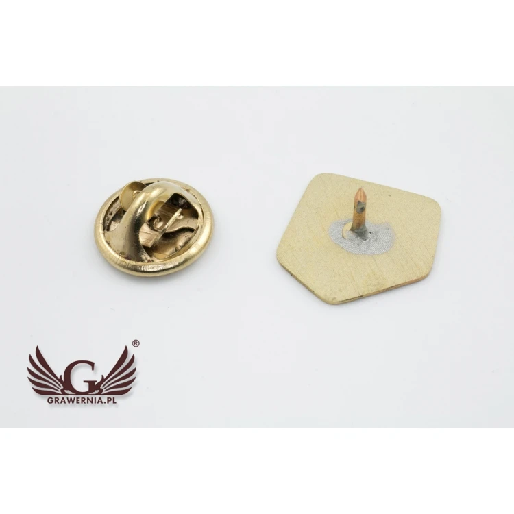 Pinsy metalowe z Twoim logo - wym. 15x15mm - PS030