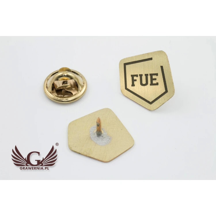 Pinsy metalowe z Twoim logo - wym. 15x15mm - PS030