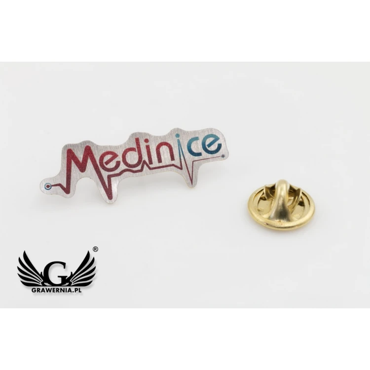 Pinsy metalowe z Twoim logo - wym. 34x12mm - druk UV - PS046