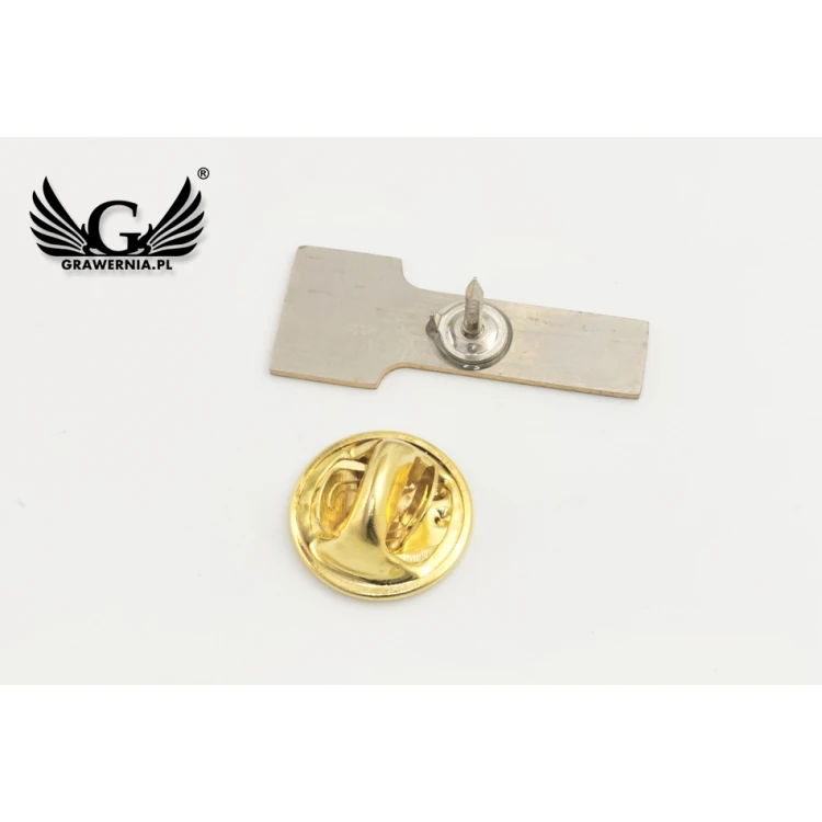 Pinsy metalowe z Twoim logo - wym. 25x10mm - druk UV - PS036