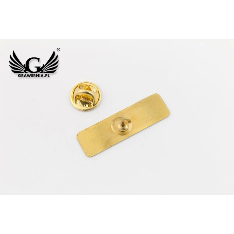 Pinsy metalowe z Twoim logo - wymiary: 35x10mm - PS037