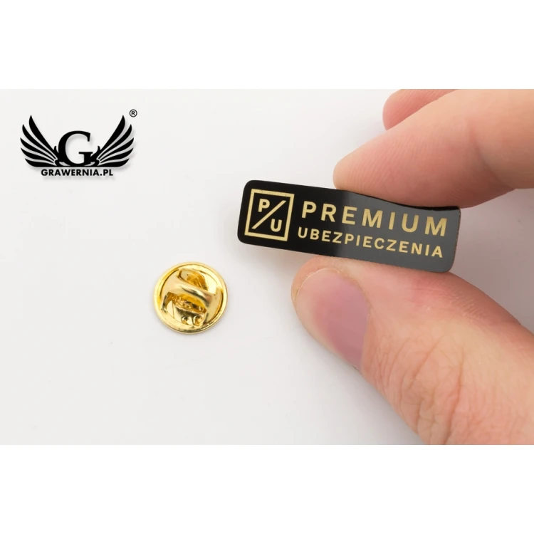 Pinsy metalowe z Twoim logo - wymiary: 35x10mm - PS037
