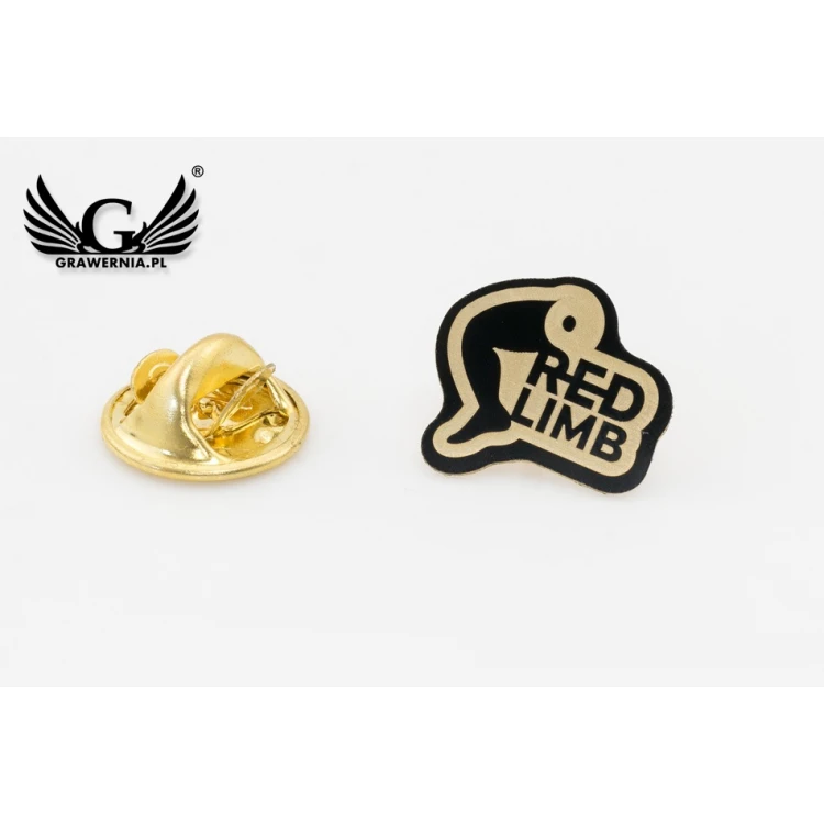Pinsy metalowe z Twoim logo - wymiary: 14x13mm - PS038