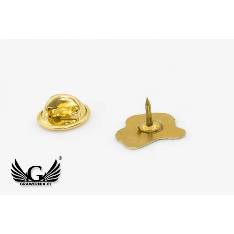 Pinsy metalowe z Twoim logo - wymiary: 14x13mm - PS038