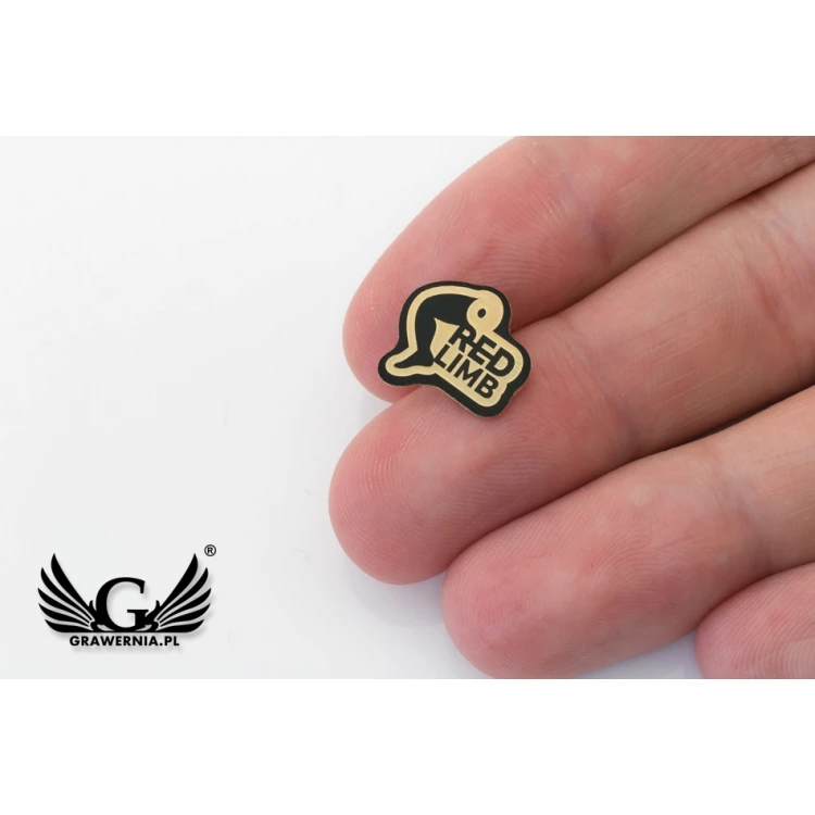 Pinsy metalowe z Twoim logo - wymiary: 14x13mm - PS038