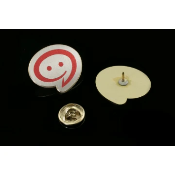 Pinsy metalowe z Twoim logo - wym. 26x23mm - druk UV - PS027