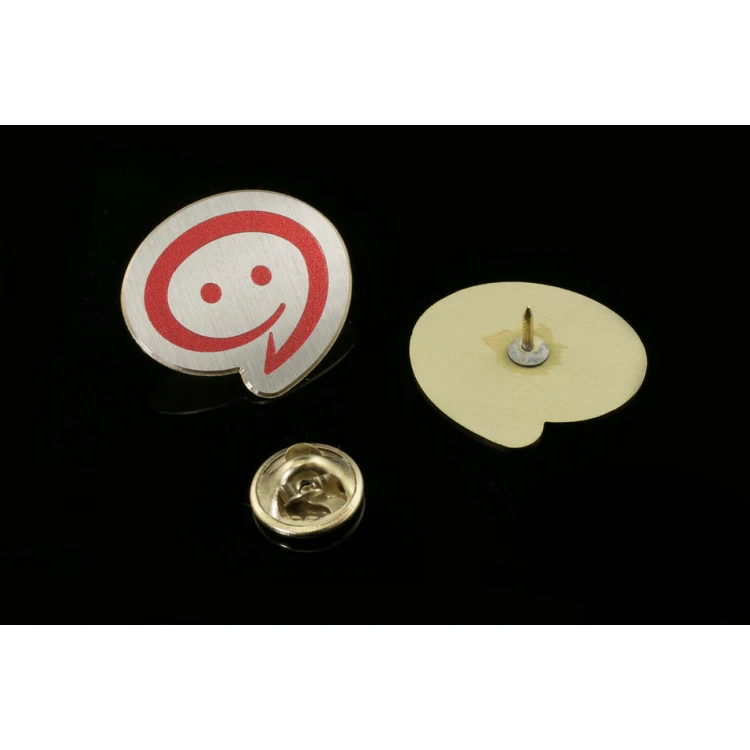 Pinsy metalowe z Twoim logo - wym. 26x23mm - druk UV - PS027