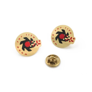 Pinsy mosiężne z Twoim logo - wym. 22x20mm - druk UV - PS042 