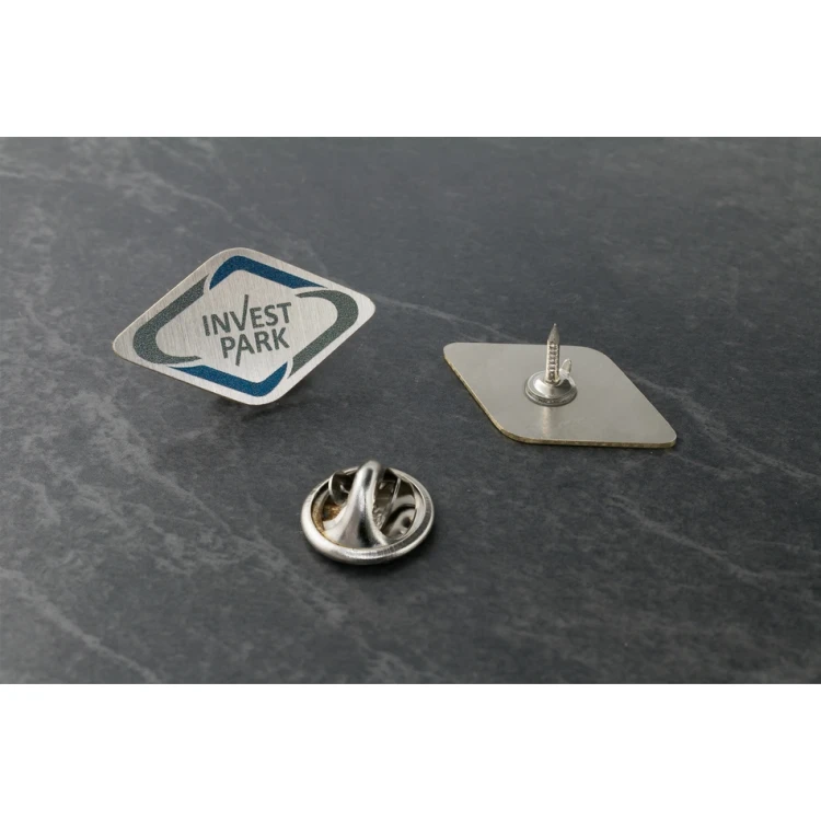 Pinsy mosiężne z Twoim logo - wym. 26x15mm - druk UV - PS041