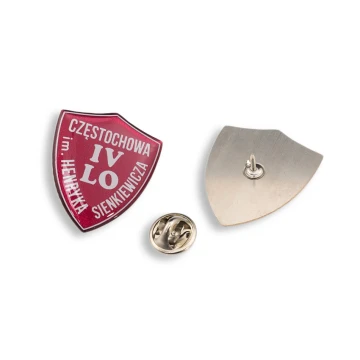 Pinsy - Tarcze z logo szkoły - wypukłe 3D doming - PWD013