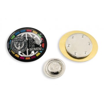Pinsy z mosiądzu magnetyczne - wypukłe 3D doming - dowolne logo - PWD002 
