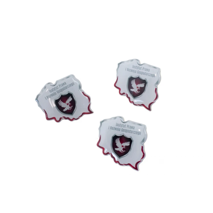 Pinsy z mosiądzu - wypukłe 3D doming - dowolne logo - PWD019