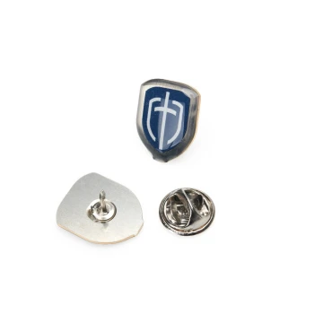 Pinsy z mosiądzu - wypukłe 3D doming - dowolne logo - PWD021