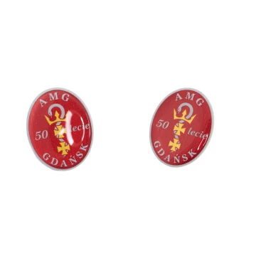 Pinsy z mosiądzu - wypukłe 3D doming - dowolne logo - PWD012
