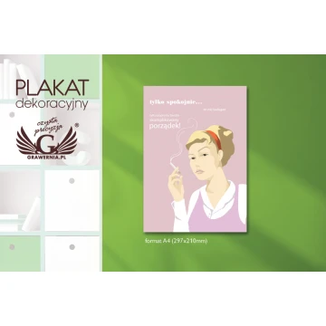 Plakat dekoracyjny - Pani domu - cyfrowy druk UV - NAP023