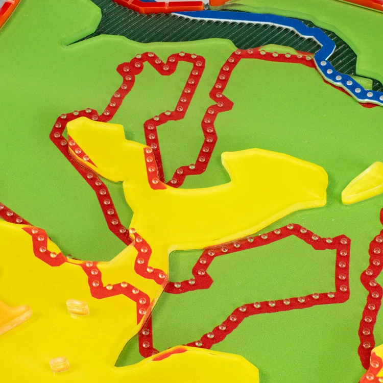 Mapa tyflograficzna parku krajobrazowego z pismem Braille'a - wym: 1100x700mm - TAB515