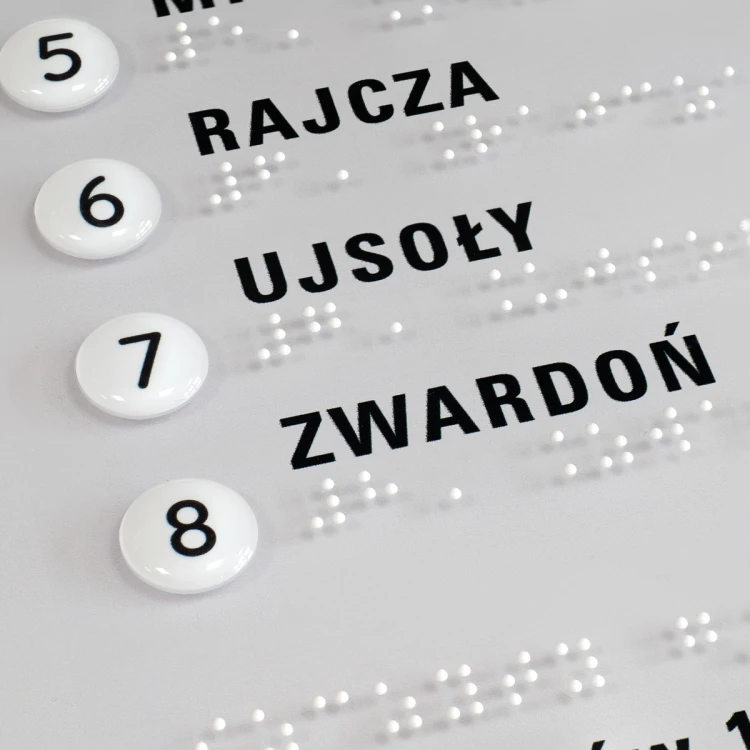 Mapa tyflograficzna parku krajobrazowego z pismem Braille'a - wym: 1100x700mm - TAB515