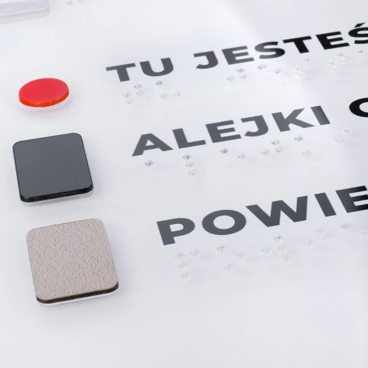 Plan tyflograficzny parku z pismem Braille'a- wym: 594x420mm - TAB467
