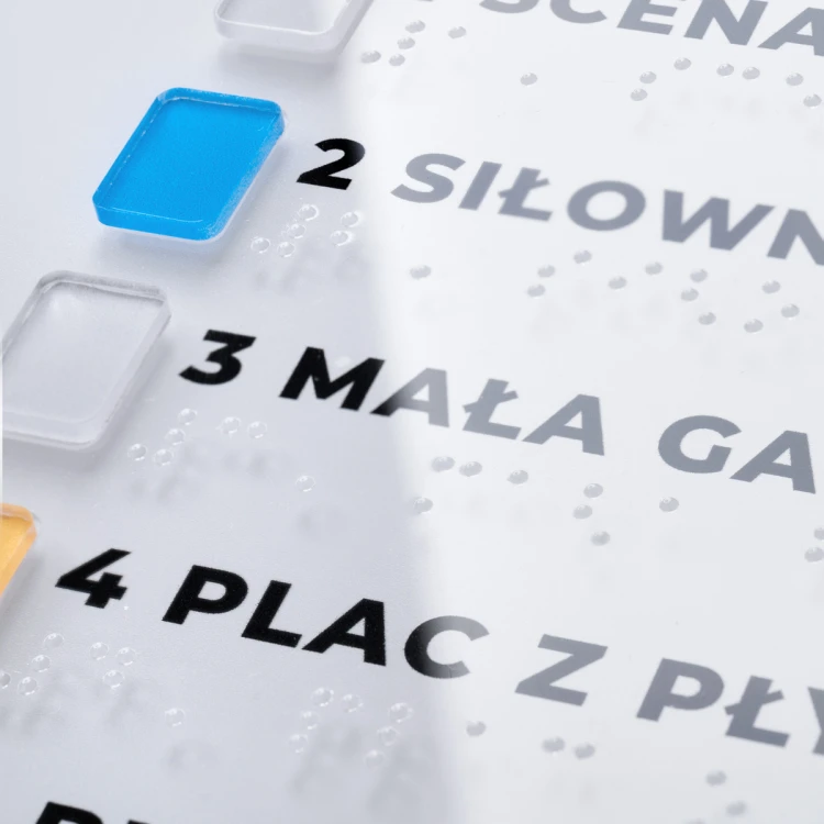 Plan tyflograficzny parku z pismem Braille'a- wym: 594x420mm - TAB467