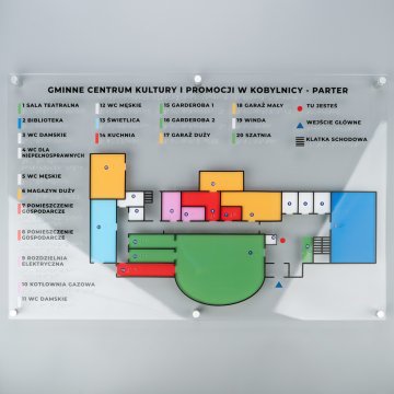 Plan tyflograficzny z pismem Braille'a - plexi i ADA - wym: 695x450mm - TAB466