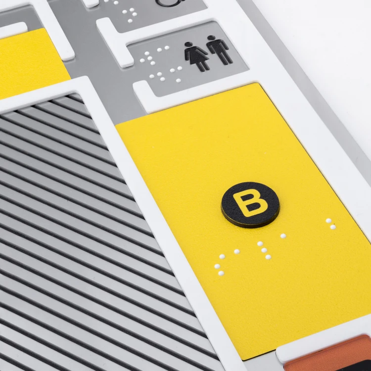 Plan tyflograficzny z pismem Braille'a - wym: 700x500mm - TAB495