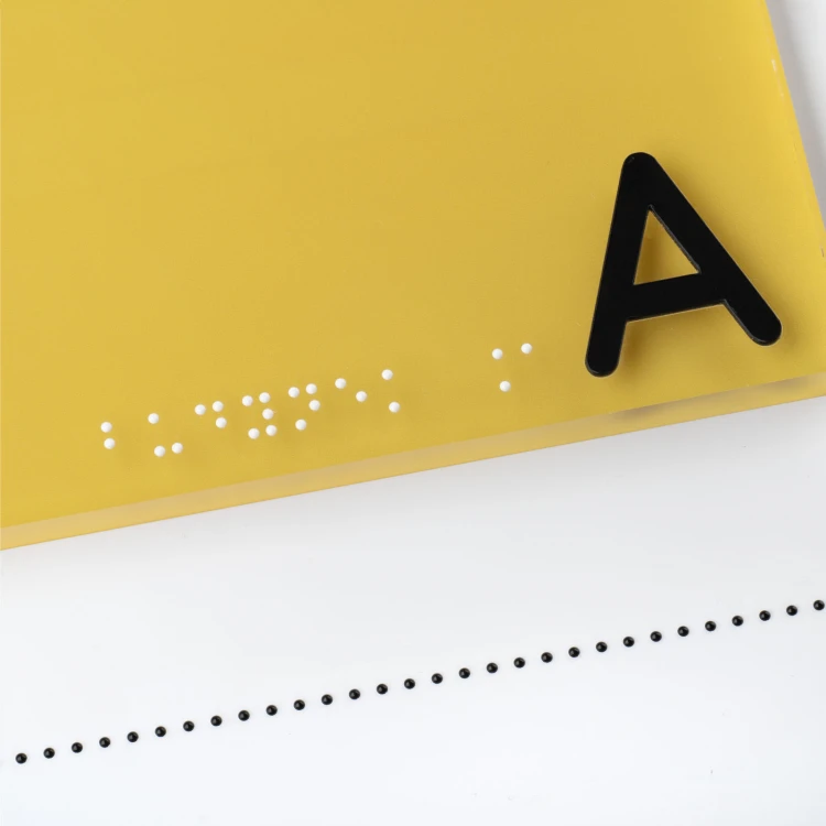 Plan tyflograficzny z pismem Braille'a na stopie stalowej - wym: 1000x650mm - TAB519