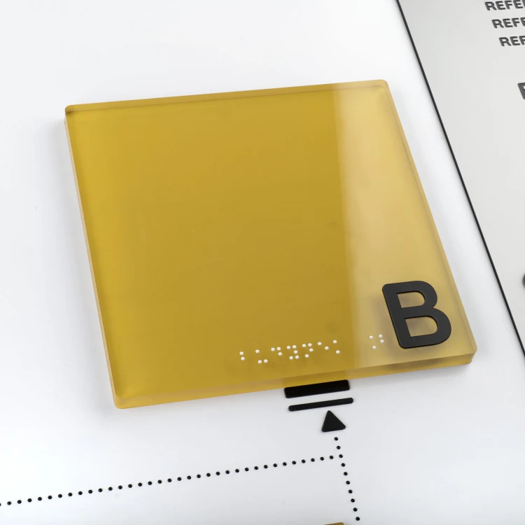Plan tyflograficzny z pismem Braille'a na stopie stalowej - wym: 1000x650mm - TAB519