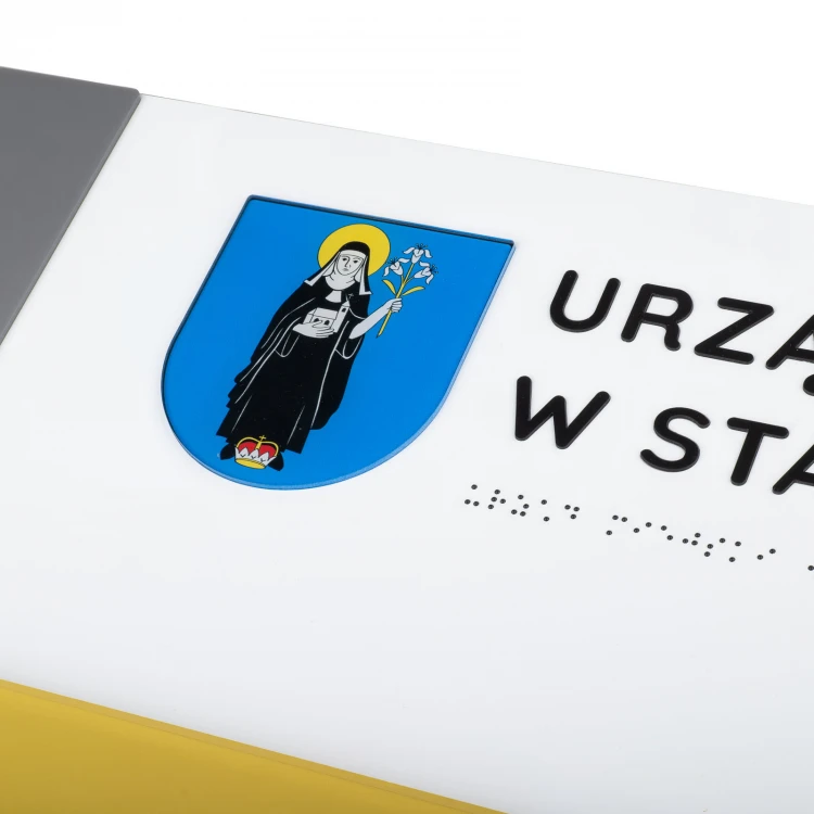Plan tyflograficzny z pismem Braille'a na stopie stalowej - wym: 1000x650mm - TAB519