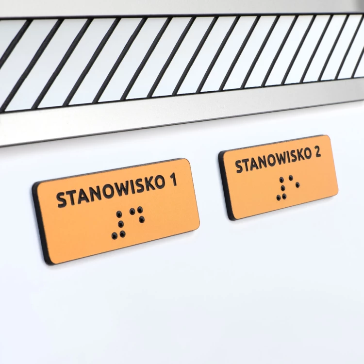 Plan tyflograficzny z pismem Braille'a - plexi, ADA i laminat - wym: 560x295mm - TAB553