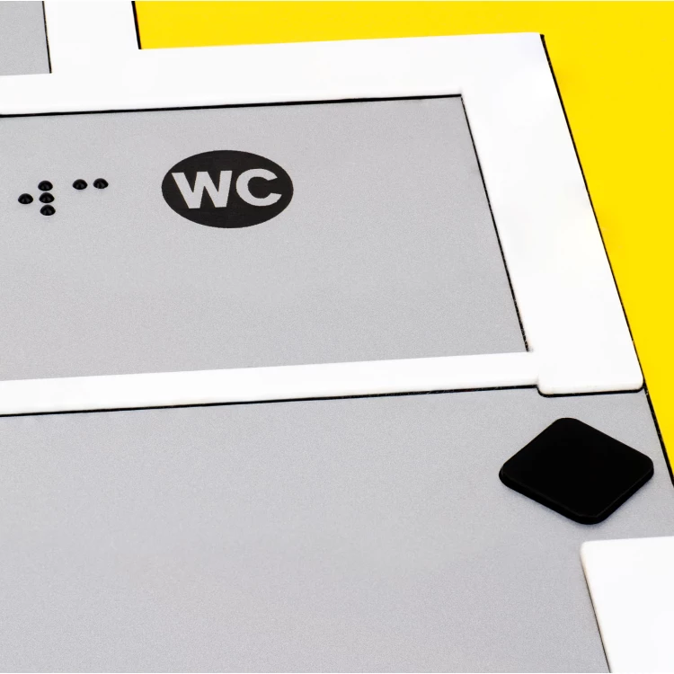 Plan tyflograficzny z pismem Braille'a - tworzywo ADA, laminat i akryl - wym. 850x650mm - TAB589