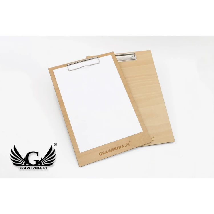 Clipboard A4 exclusive drewno brzozowe - dowolny grawer - CB001
