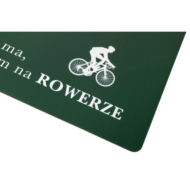 Podkładka ochronna na biurko - Jestem na rowerze - wym: 70x50cm - MOF034