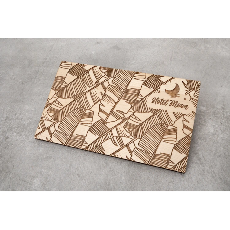 Podkładki pod kubki 2 szt. z litego drewna klonowego - grawer logotypu - wym. 150x90mm - PDK019
