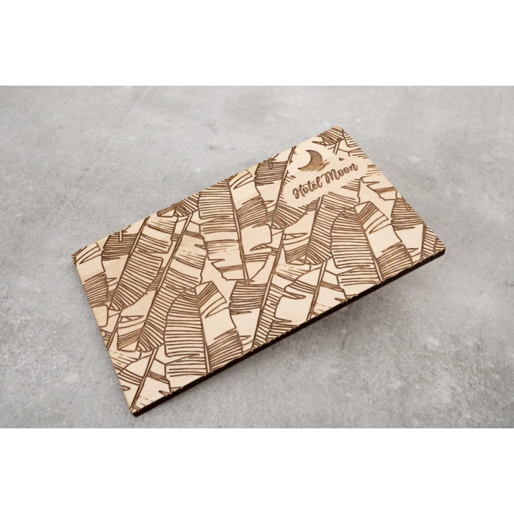 Podkładki pod kubki 2 szt. z litego drewna klonowego - grawer logotypu - wym. 150x90mm - PDK019