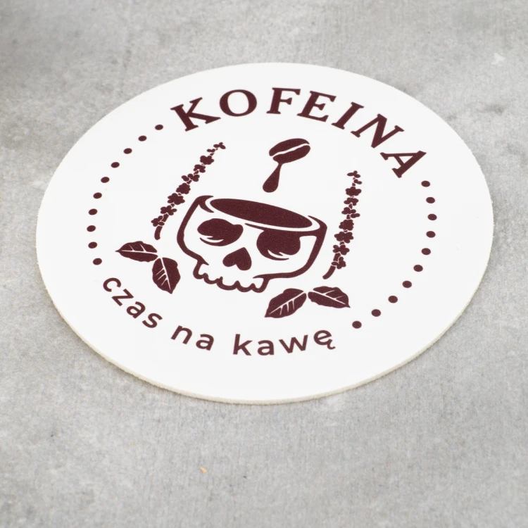 Podkładki pod kubki z dowolnym nadrukiem wym. 110x110mm - komplet 100 sztuk - PDK033