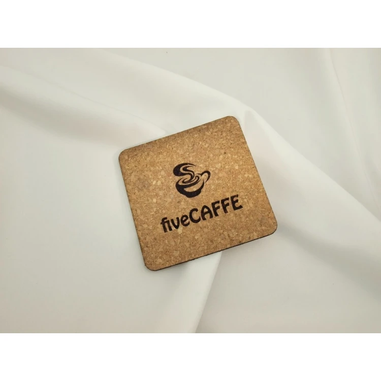 Podkładki z korka 3mm - komplet 100 szt. - grawerowane i wycinane laserem