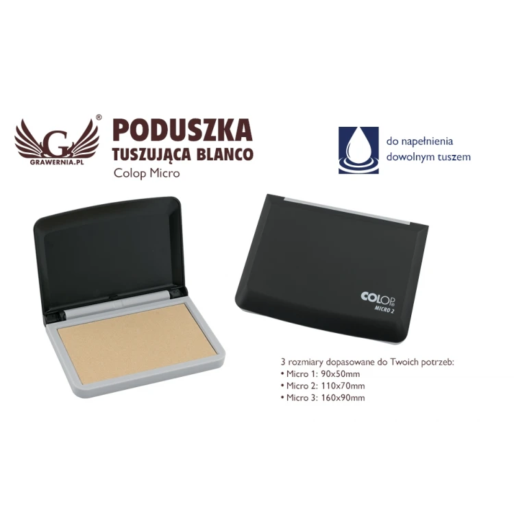 Poduszka blanco COLOP MICRO do odbijania stempli i pieczątek - COL028