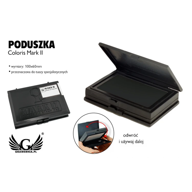 Poduszka do tuszu szybkoschnącego Coloris Mark II wym. 60x100mm - COL024