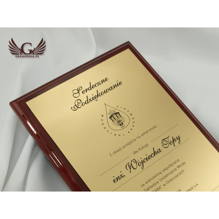 Dyplom Classic Exclusive - z okazji przejścia na emeryturę - DCE002