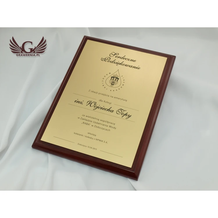 Dyplom Classic Exclusive - z okazji przejścia na emeryturę - DCE002