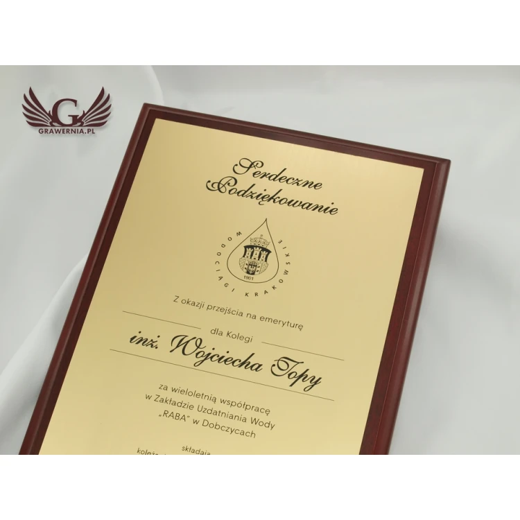 Dyplom Classic Exclusive - z okazji przejścia na emeryturę - DCE002