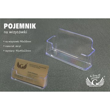 Pojemnik na wizytówki - model PW001